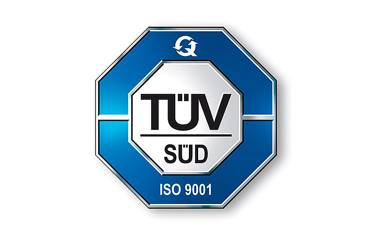 Die TÜV-Zertifizierung der genannten Arbeitsbereiche nach ISO 9001:2015